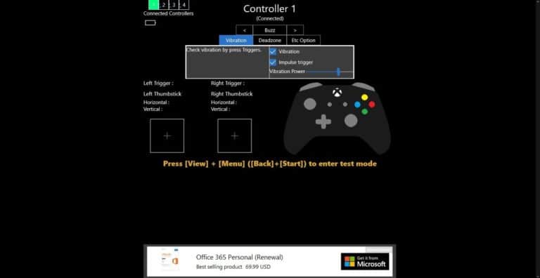 Game Controller for Windows