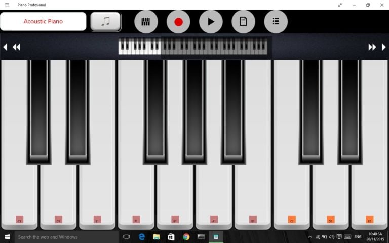 Windows 版 Perfect Piano
