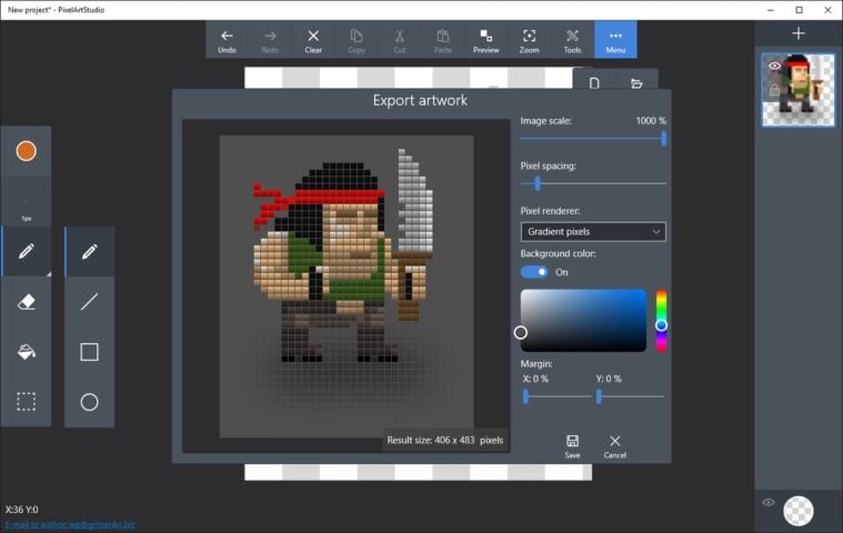 Pixel Art Studio สำหรับ Windows