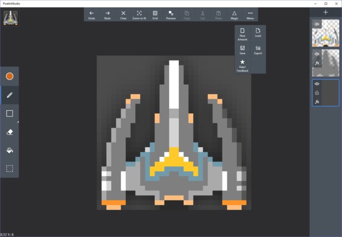 Windows 版 Pixel Art Studio