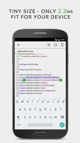 QuickEdit Текстовый редактор для Android — скриншот 3