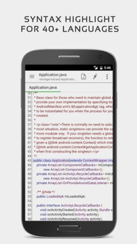 QuickEdit Текстовый редактор для Android — скриншот 1