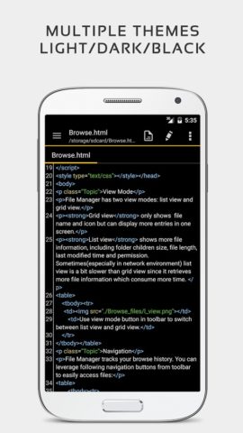 QuickEdit Текстовый редактор для Android — скриншот 5