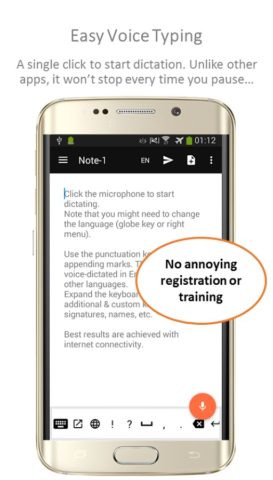 Speechnotes – Speech To Text for Android