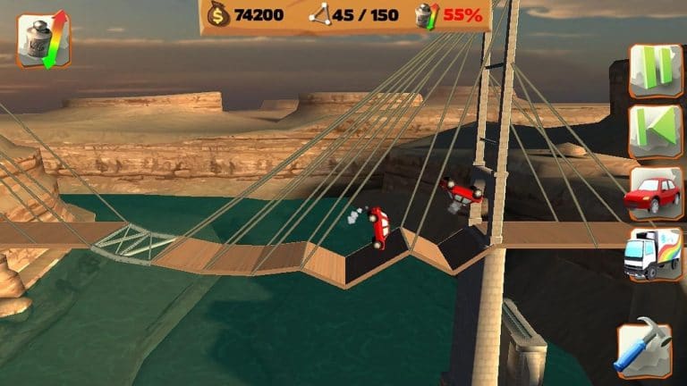Bridge Constructor Playground na Android