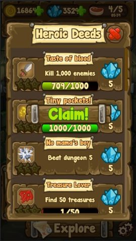 Dungeon Loot — dungeon crawler для Android — скриншот 3