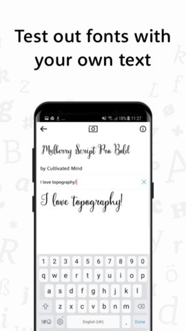 WhatTheFont لنظام Android