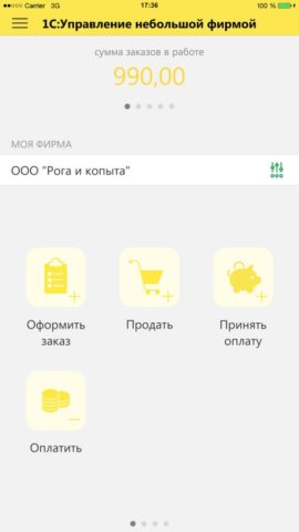 1С:Мой бизнес для iOS