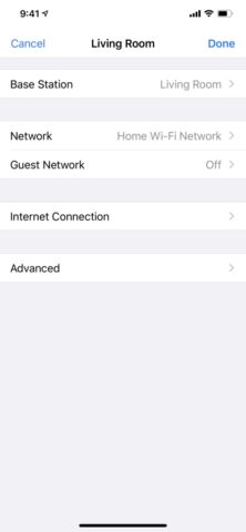 AirPort Utility for iOS