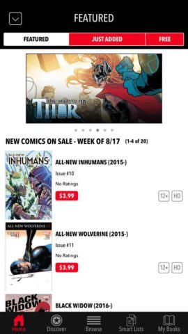 iOS için Marvel Comics