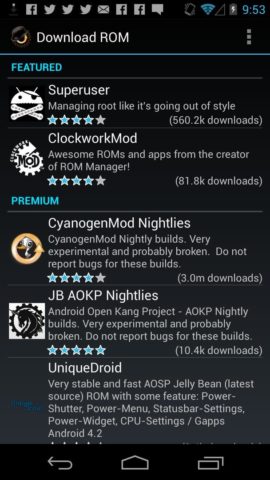 Android 用 ROM Manager