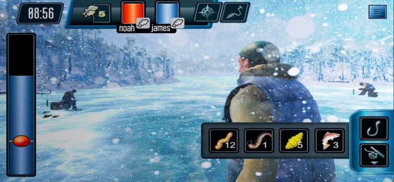 Ice fishing game.Catching carp cho iOS