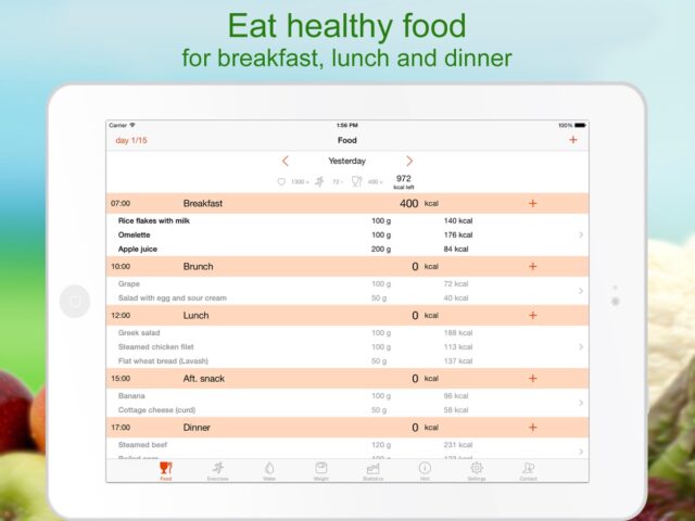 Abnehmen! Ein Kalorienrechner für iOS