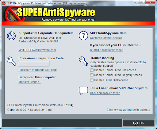 SUPERAntiSpyware Free 10.0.1256