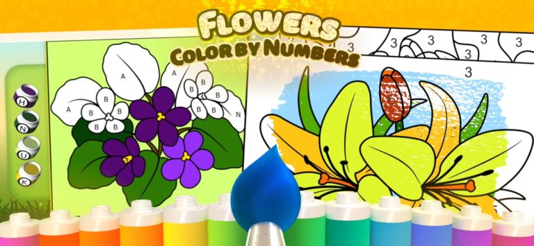 iOS 用 Color by Numbers – Flowers