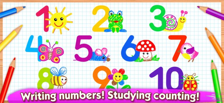 iOS용 그림 그리기 유아 게임! 어린이 공부 숫자 수학 교육