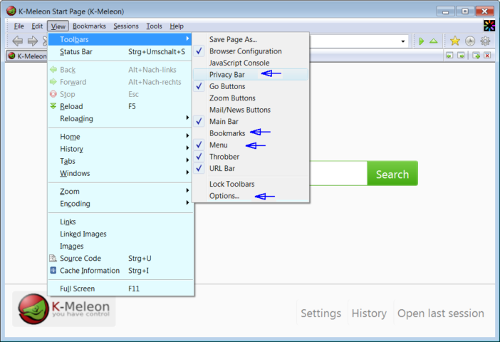 download the last version for windows K-Meleon 76.4.7 (2023.06.24)