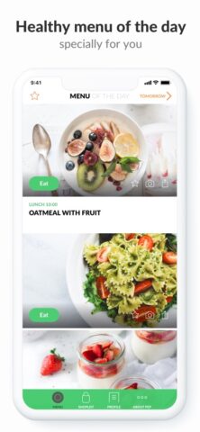 iOS 版 PEP: Healthy menu of the day