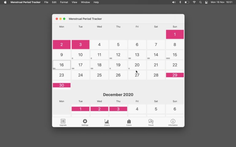 Календарь Месячных и Овуляции для iOS