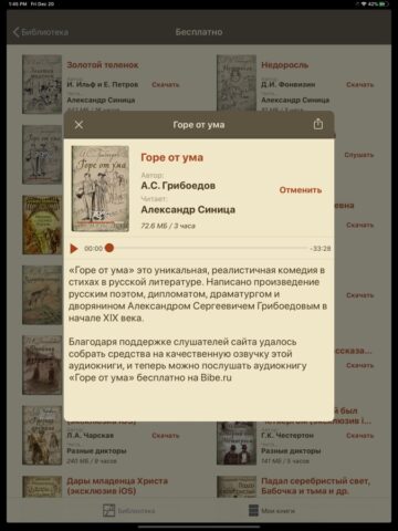 Аудиокниги Bibe.ru | Бибе.ру для iOS