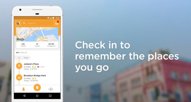 Android 版 Foursquare Swarm: Check In