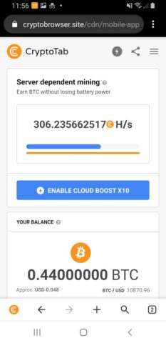 Android 版 CryptoTab Browser