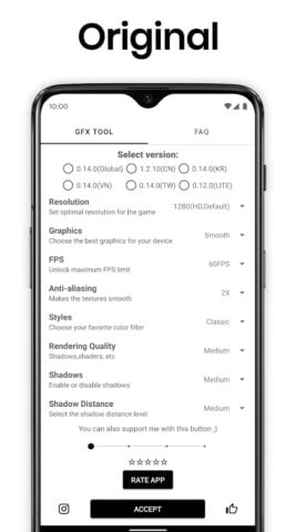 Android için GFX Tool: Launcher & Optimizer