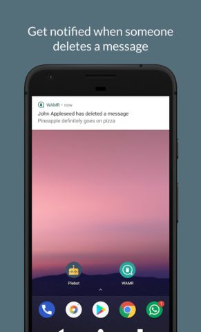 Android için WAMR: Undelete messages!