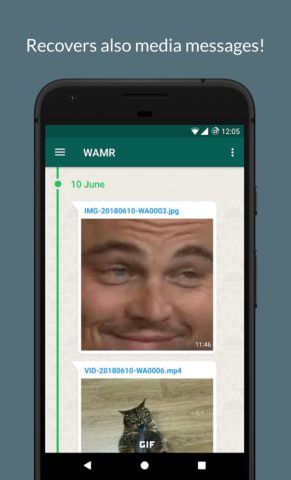 WAMR: Undelete messages! per Android