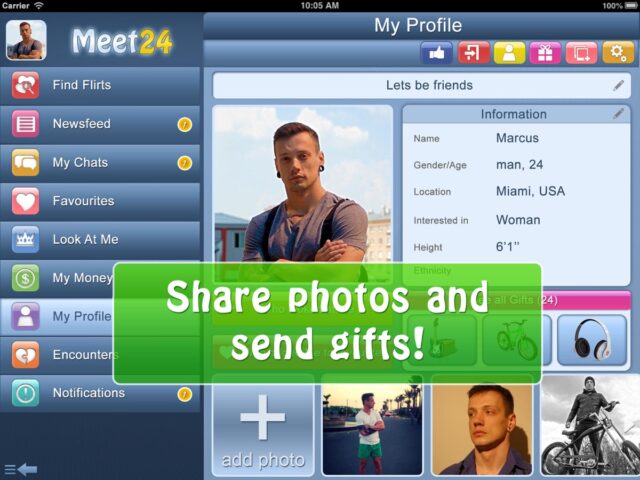 iOS 用 Meet24 – Flirt, Chat, Singles