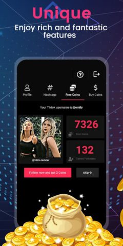 TikTok: increasing the number of subscribers for Android