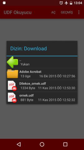 UDF Okucuyu Beta untuk Android