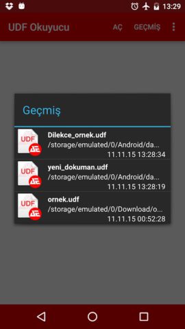 Android 用 UDF Okucuyu Beta