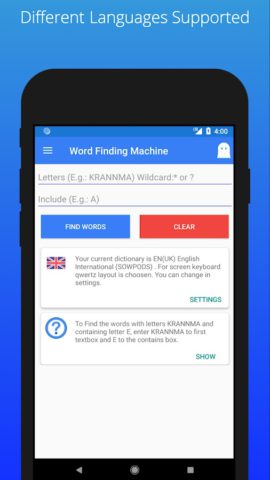 Kelime Makinesi, Kelime Bulucu pour Android