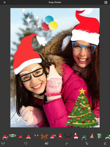 Natale editor di foto cornice per iOS