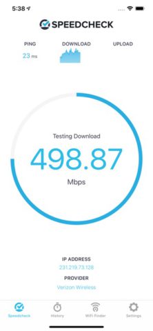 Internet Speed Test Speedcheck لنظام iOS