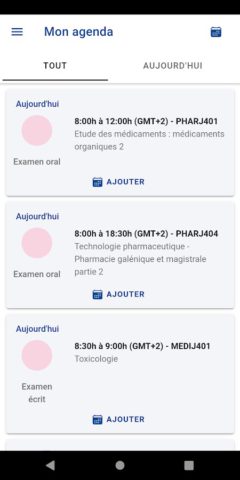 MonULB для Android — скриншот 3