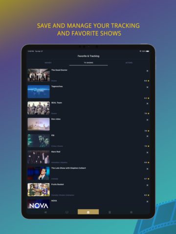 Rokkr programa de televisión para iOS