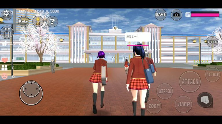 SAKURA School Simulator для Android — скриншот 1