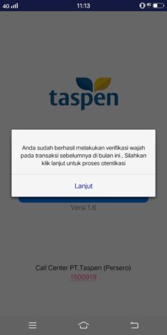 Taspen Otentikasi для Android — скриншот 3