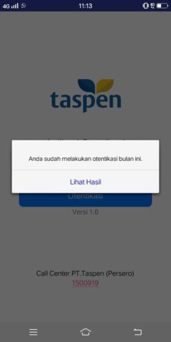 Taspen Otentikasi для Android — скриншот 4