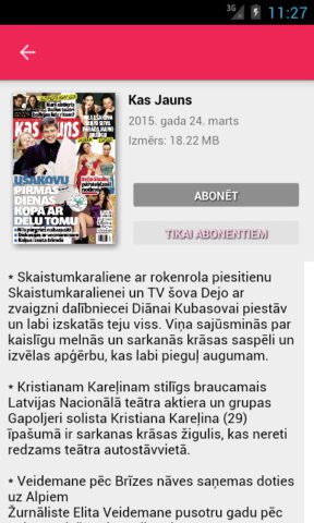 Kas Jauns for Android