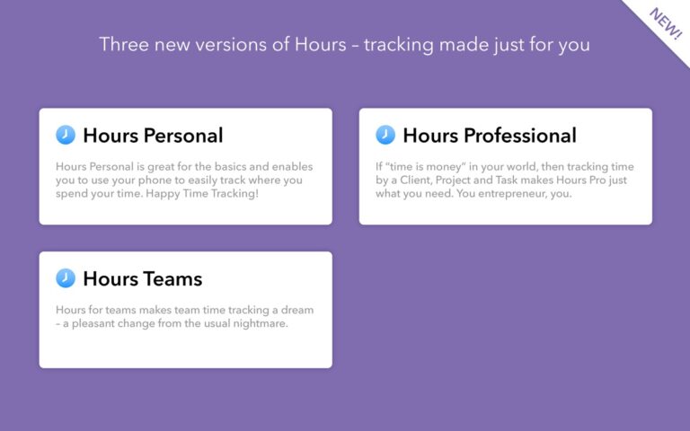 Hours Time Tracking untuk iOS