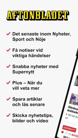Android 用 Aftonbladet Nyheter
