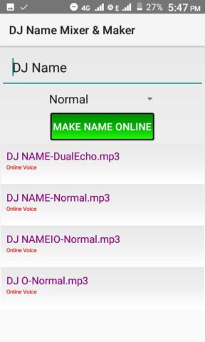 DJ Name Mixer لنظام Android
