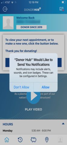 iOS için Donor Hub