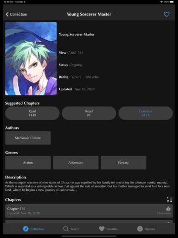 MangaNelo – Manga Rock Pro für iOS
