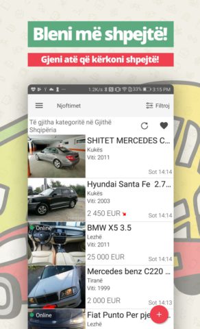 MerrJep Albania: Buy & Sell para Android