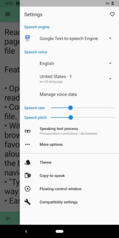 T2S: Text to Voice/Read Aloud per Android