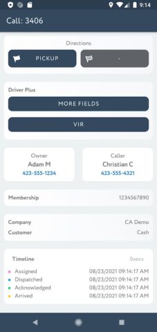 TOPS Driver для Android — скриншот 4